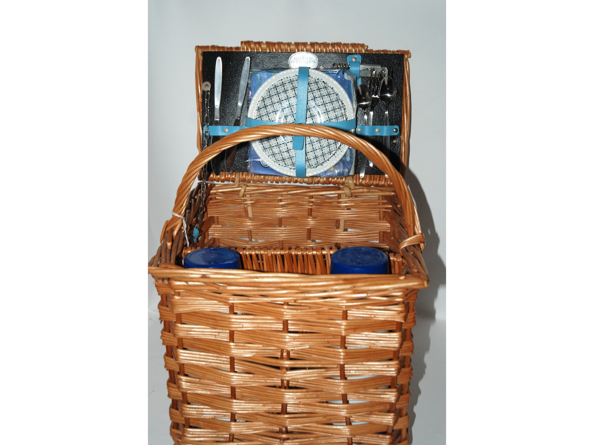 Appraisal: A Brexton Collection wicker picnic basket with contents