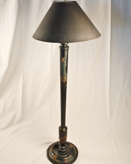 Appraisal: An E th C Chinoiserie Decorated Floor Lamp high