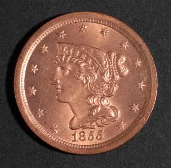 Appraisal: United States coronet type copper half cent Proof with exceptional