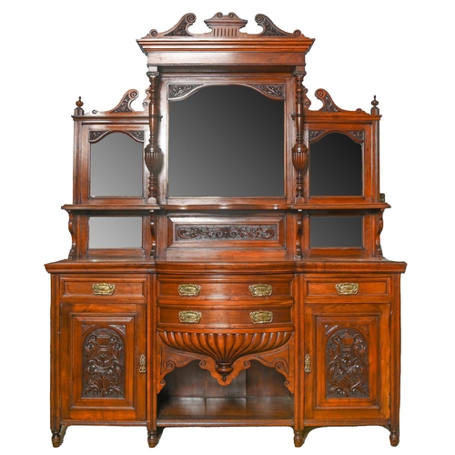 Appraisal: An Edwardian mirror back sideboard cm h cm l