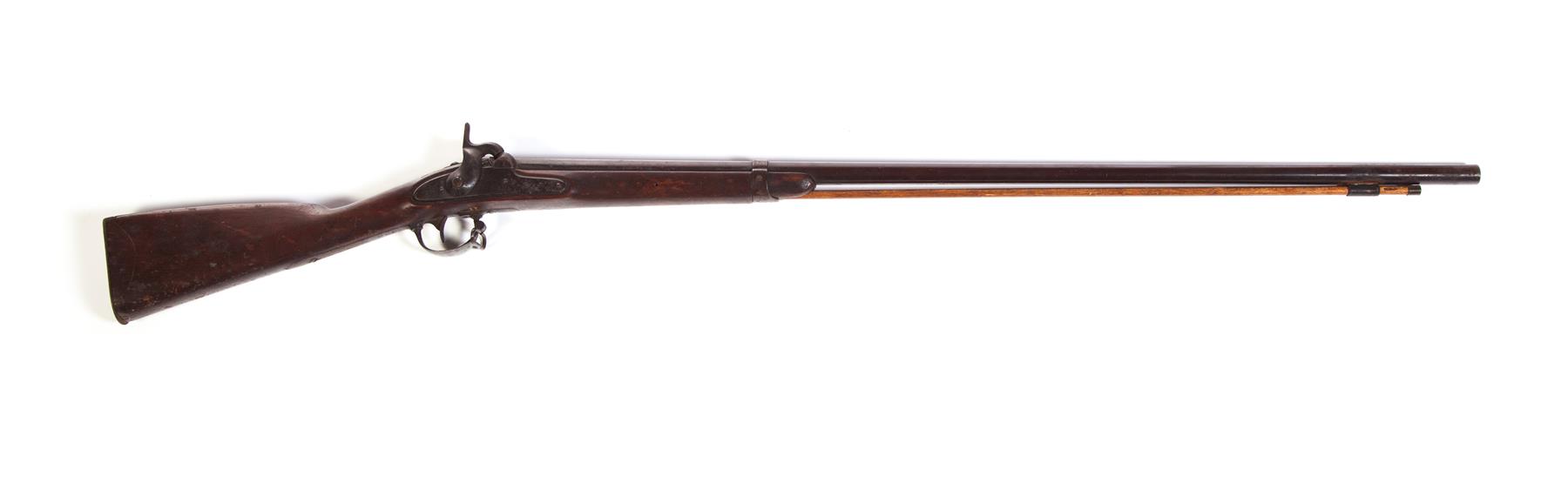 Appraisal: HARPERS FERRY ARMORY PERCUSSION MUSKET American stamped Cylindrical barrel with