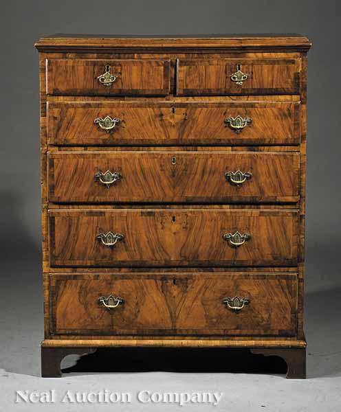 Appraisal: A Queen Anne Walnut Chest mid- th c and later