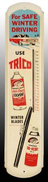 Appraisal: Trico Anti-Freeze Tin Thermometer Description Circa s to s Nice