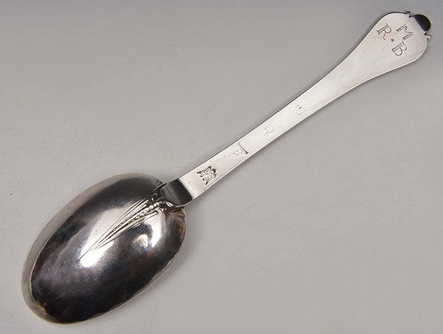 Appraisal: AN EARLY TH CENTURY SILVER TREFID SPOON by William Scarlett