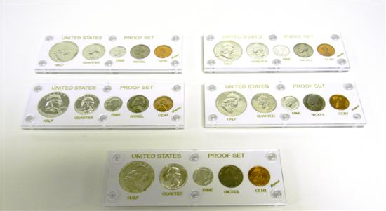 Appraisal: COINS proof sets in Capital holders Dates are and