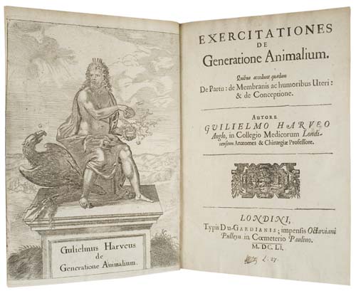 Appraisal: JOHN EVELYN'S COPY WITH THE SCARCE PORTRAIT Exercitationes de Generatione