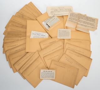 Appraisal: Group of K C Card Co Instruction Envelopes for Use