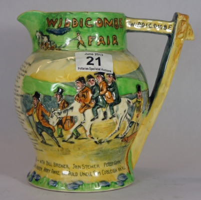 Appraisal: Fieldings Crown Devon Musical Jug - Widdecombe Fair and Lancaster