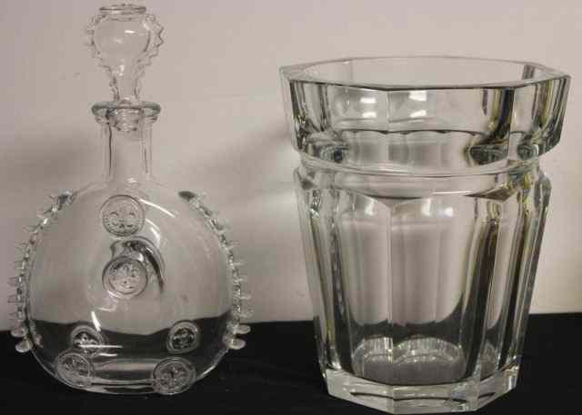 Appraisal: Baccarat Signed Ice Bucket Decanter A large signed glass ice