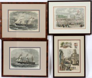 Appraisal: HAND COLORED ENGRAVINGS TH C HAND COLORED ENGRAVINGS TH C