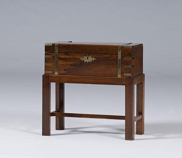 Appraisal: ENGLISH LAP DESK IN ROSEWOOD English ca - lap desk