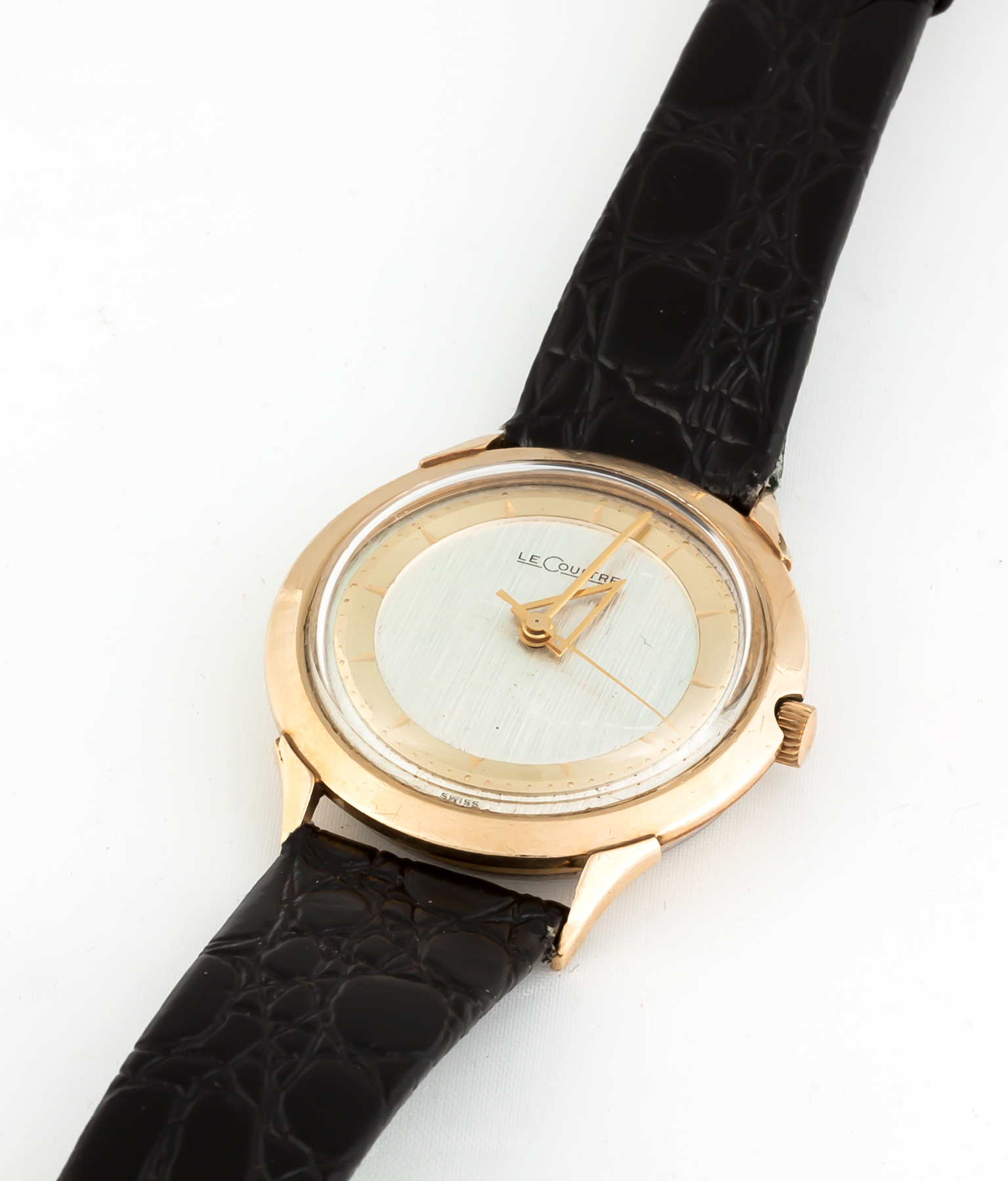 Appraisal: LeCoultre Vintage Mens Wrist Watch Jewels Serial