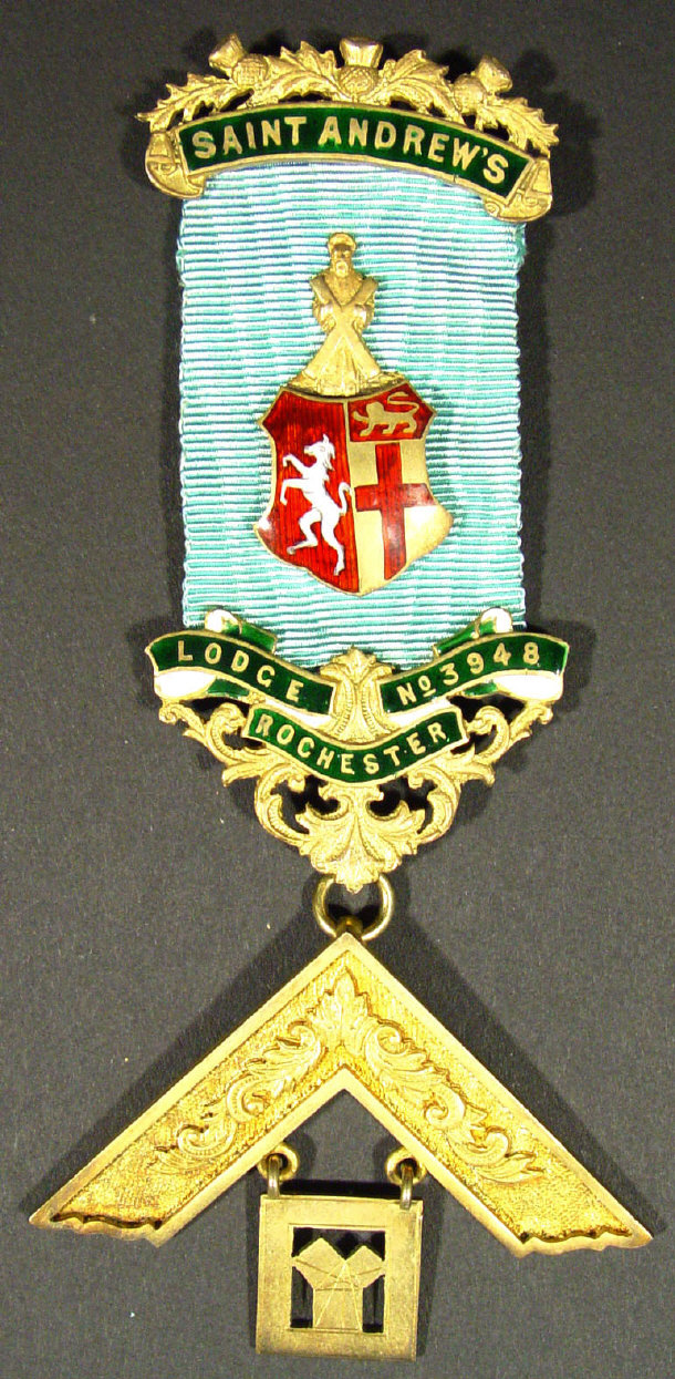 Appraisal: Silver gilt and enamel Masonic medal for the St Andrews