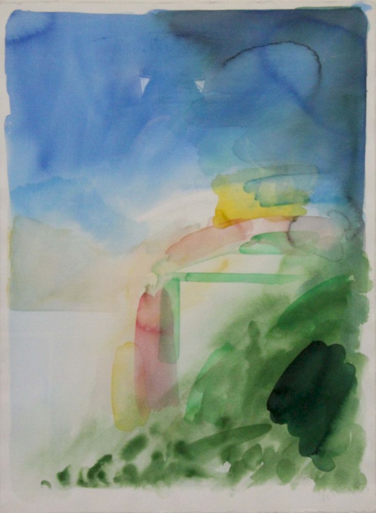 Appraisal: TILLYER William Watercolor on Paper Abstract Landscape Signed and dated