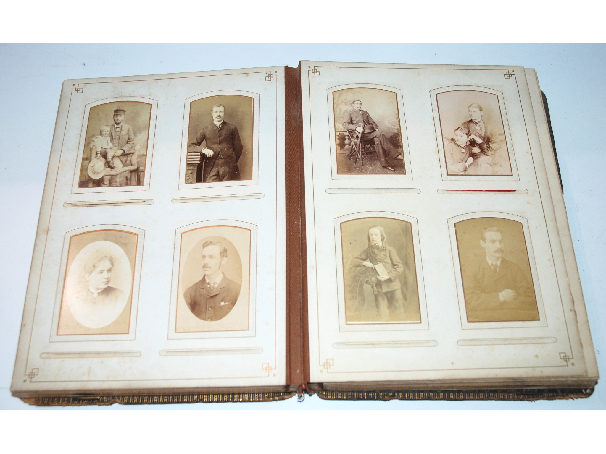 Appraisal: A Victorian family photograph album