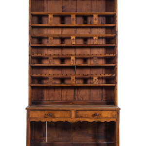 Appraisal: A Pine Welsh Cupboard th Century Height x width x