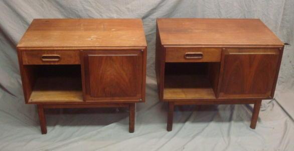 Appraisal: Pair of Danish Modern Midcentury End Tables From a Rye