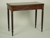 Appraisal: CARD TABLE - Sheraton period mahogany card table wide banded