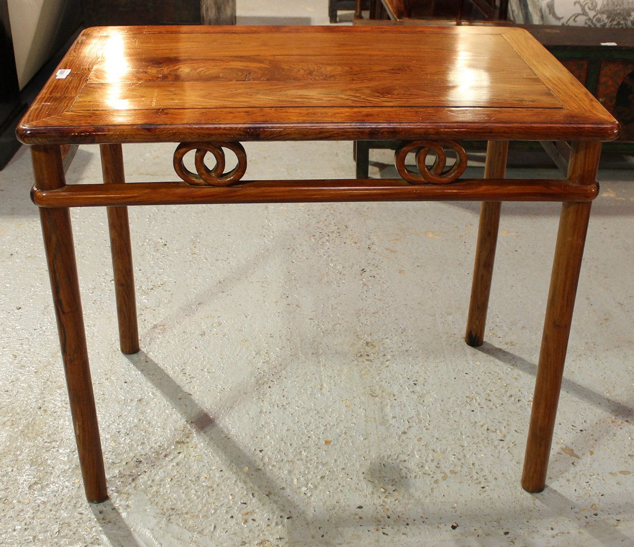 Appraisal: A late th century Chinese hardwood centre table with pierced