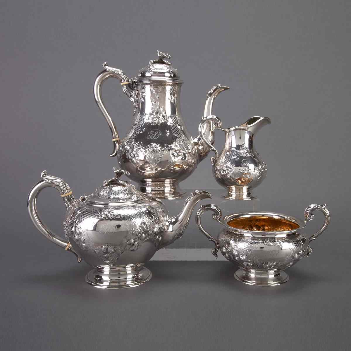 Appraisal: Victorian Silver Tea and Coffee Service John S Hunt London