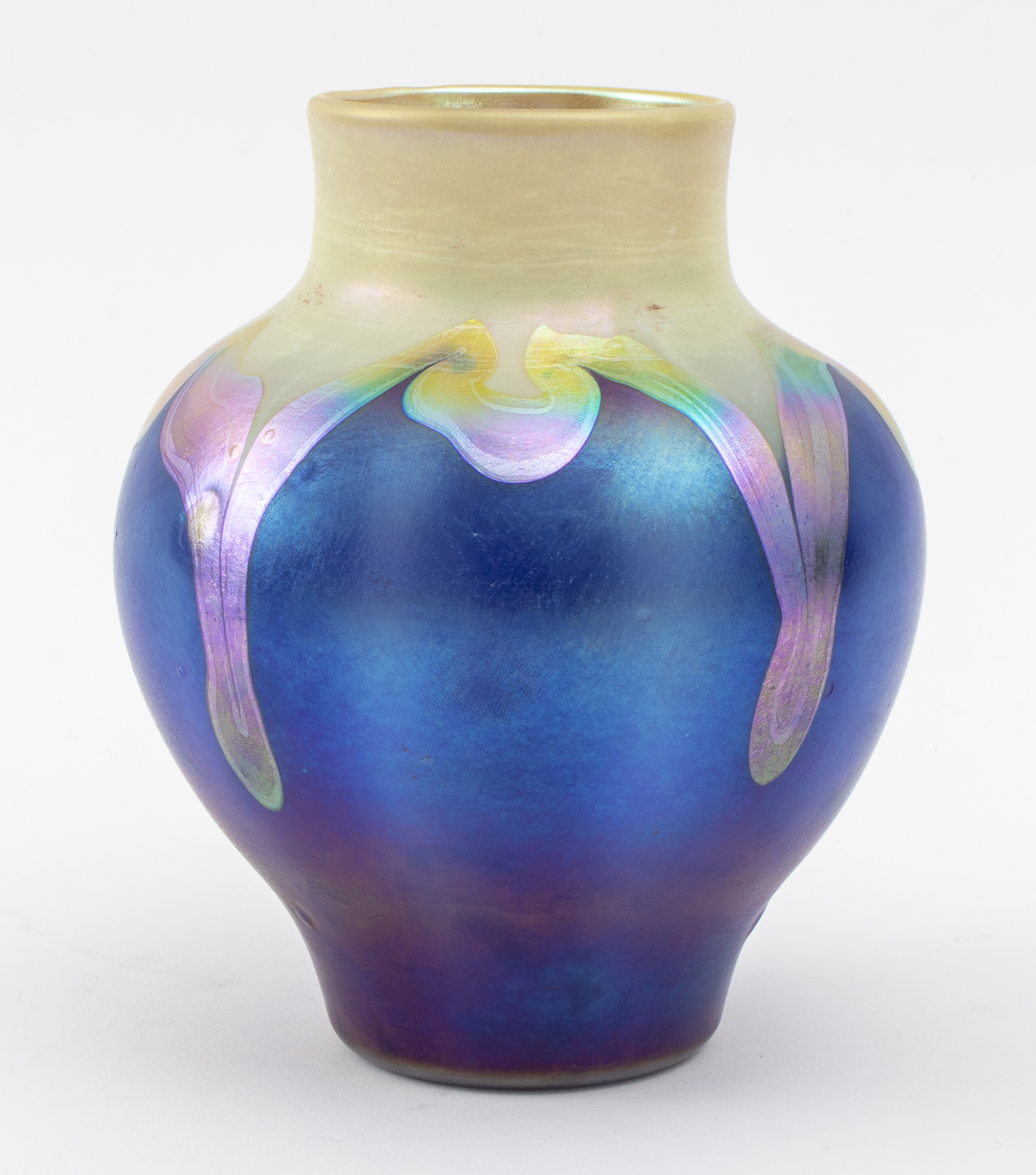 Appraisal: LOUIS COMFORT TIFFANY FAVRILE GLASS VASE Louis Comfort Tiffany favrile