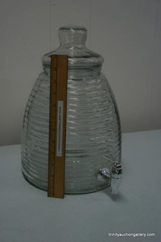 Appraisal: Beverage Dispenser Beehive ShapedMeasures tall with the lid on Beverage