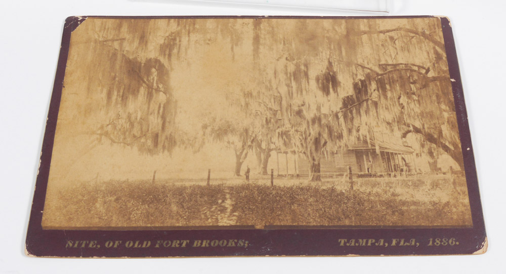 Appraisal: FORT BROOKE TAMPA CABINET CARD PHOTOGRAPH Nice early image of