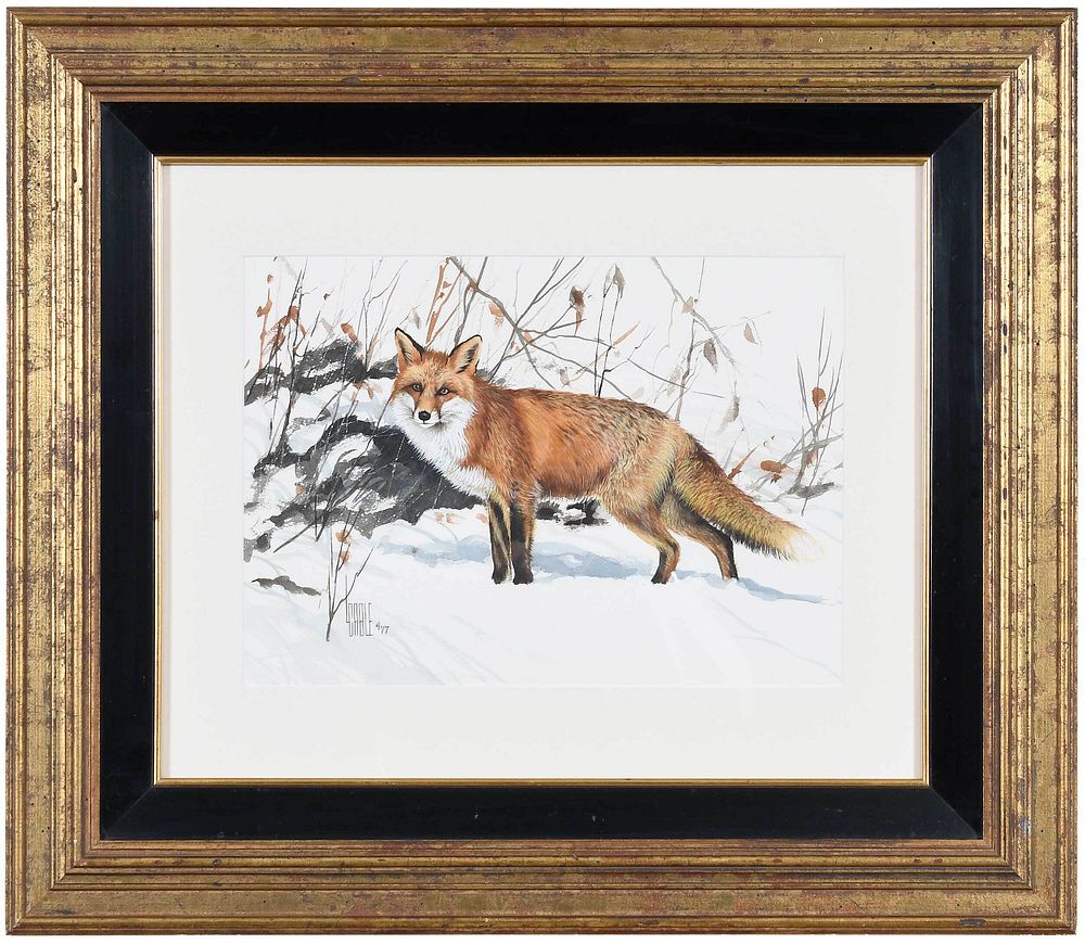 Appraisal: Lee Cable Colorado b Fox in the Snow signed lower