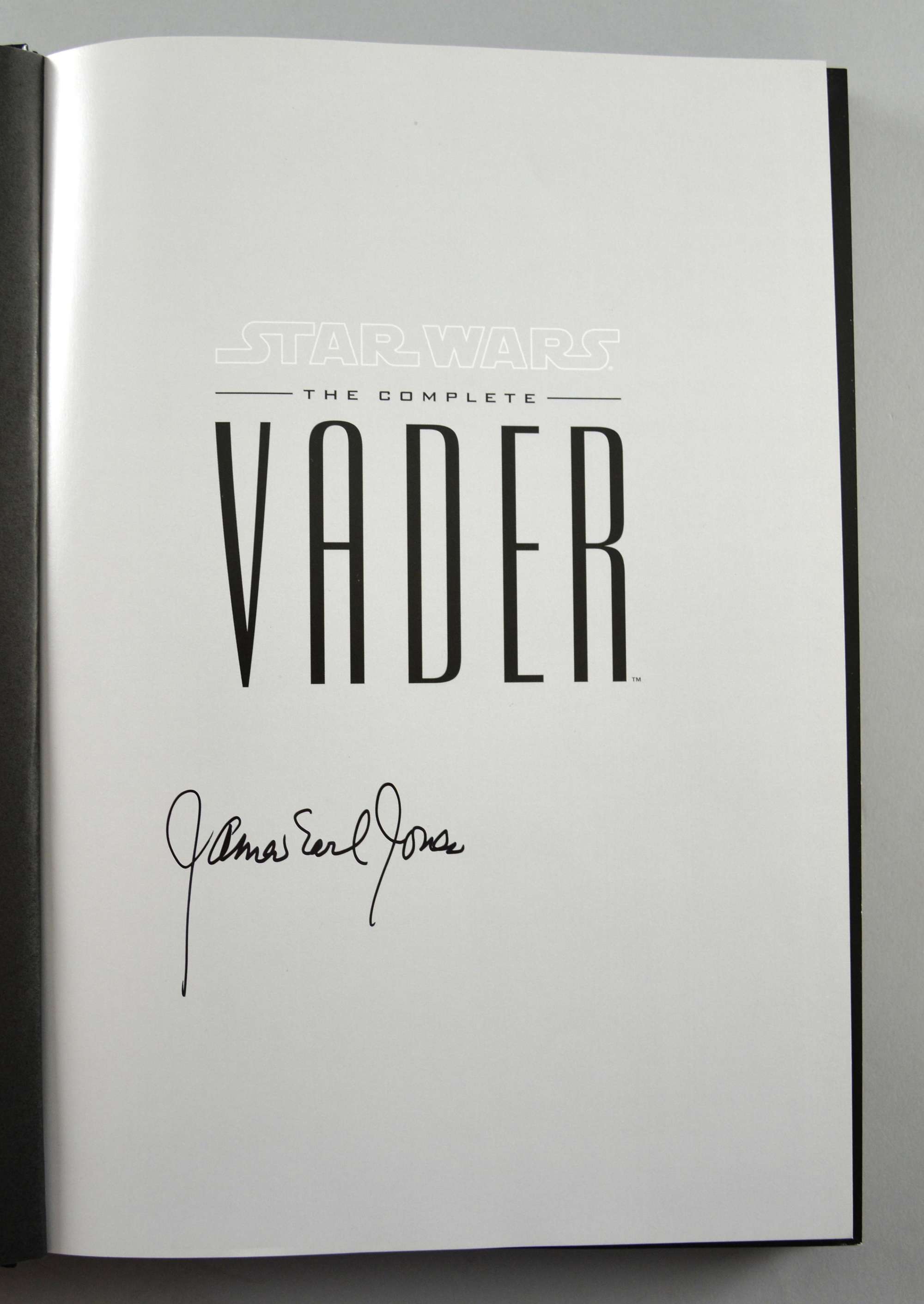 Appraisal: Star Wars The Complete Vader Hardback book signed to title