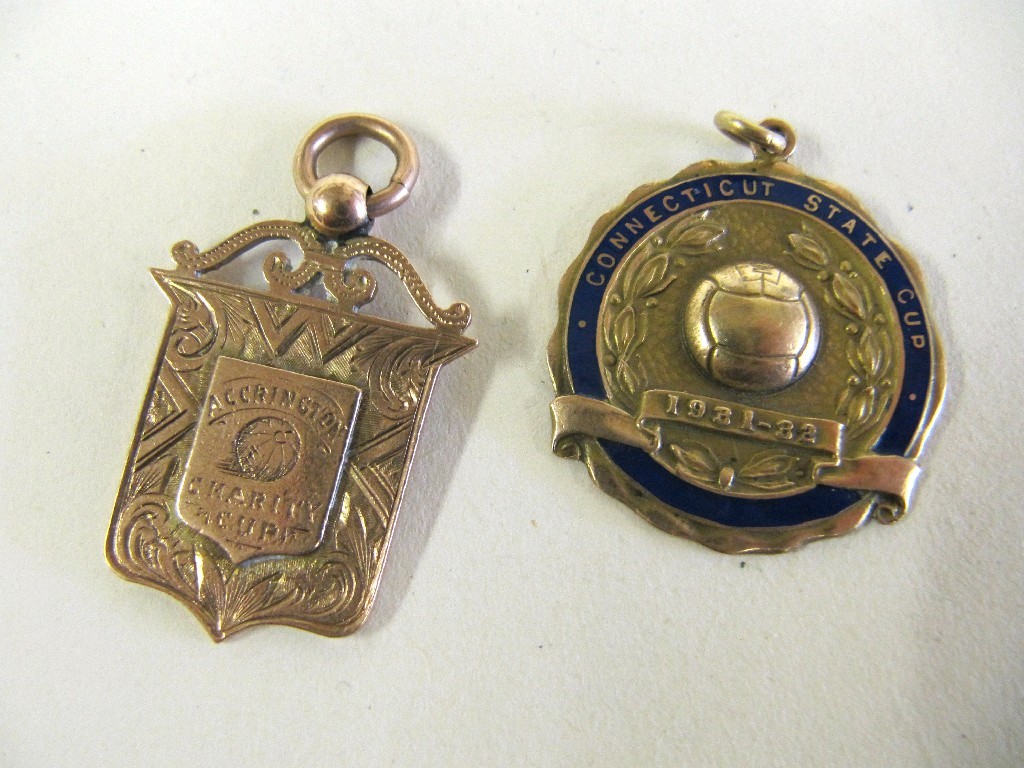 Appraisal: Two ct gold presentation medals