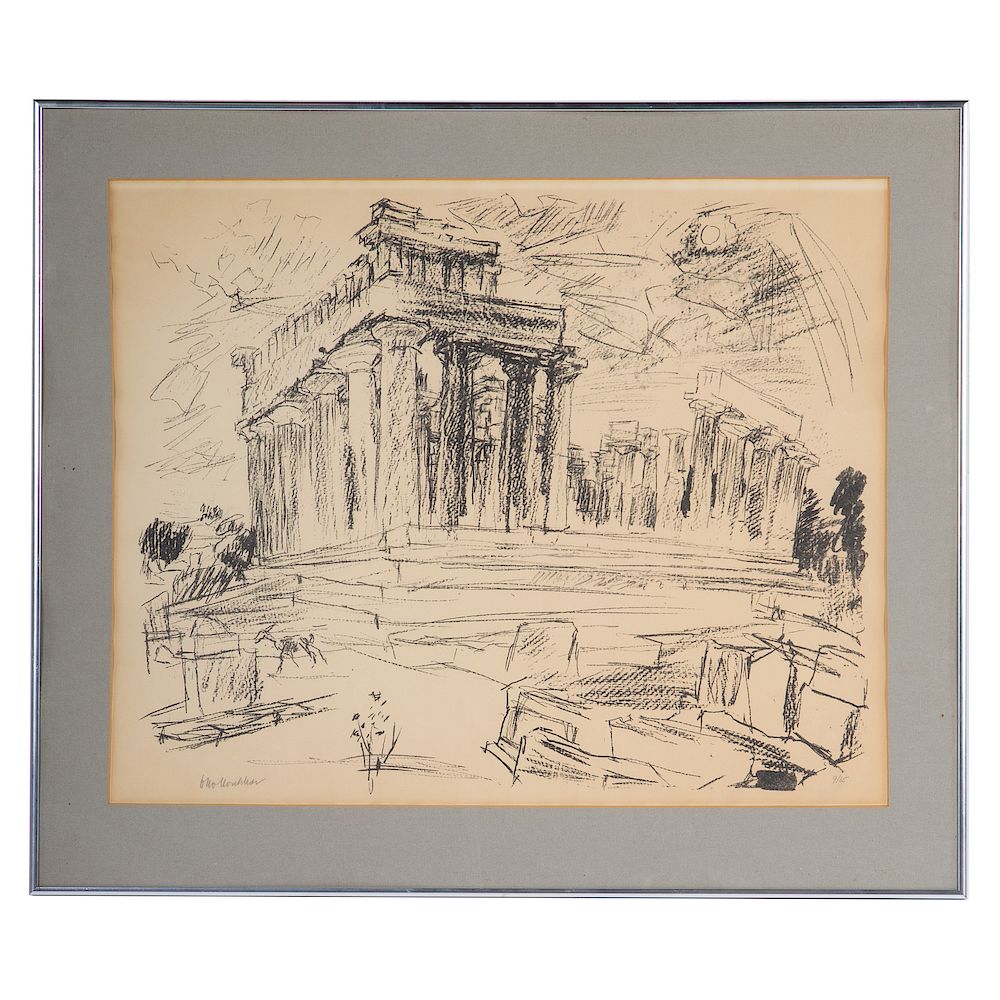 Appraisal: Oskar Kokoschka Aegina II lithograph Austrian - Ed from the