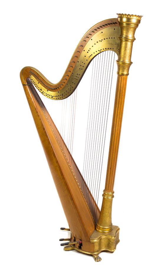 Appraisal: Sale Lot A Lyon Healy Parcel Gilt Satinwood Harp circa