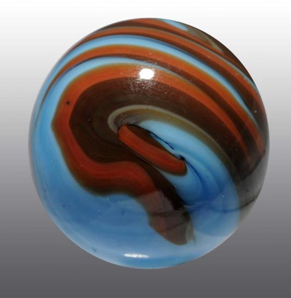 Appraisal: Christensen Agate Flame Marble Description Original surface Baby blue base