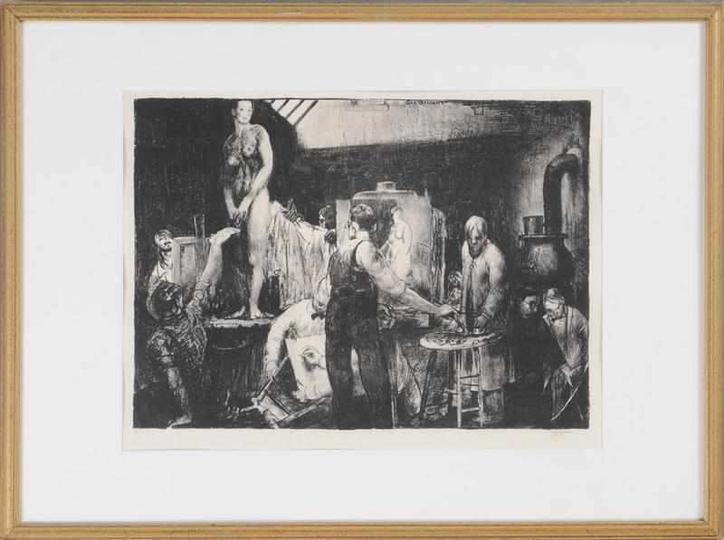 Appraisal: GEORGE BELLOWS - LIFE CLASS Lithograph signed lower right x