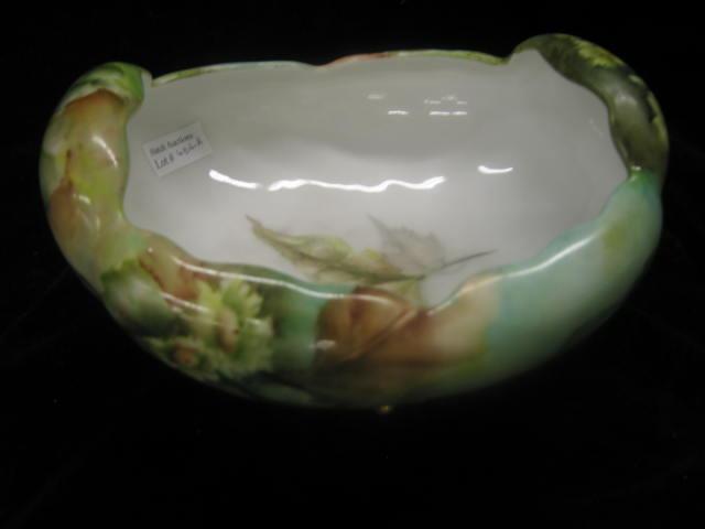 Appraisal: Fine Handpainted Porcelain Bowl footed