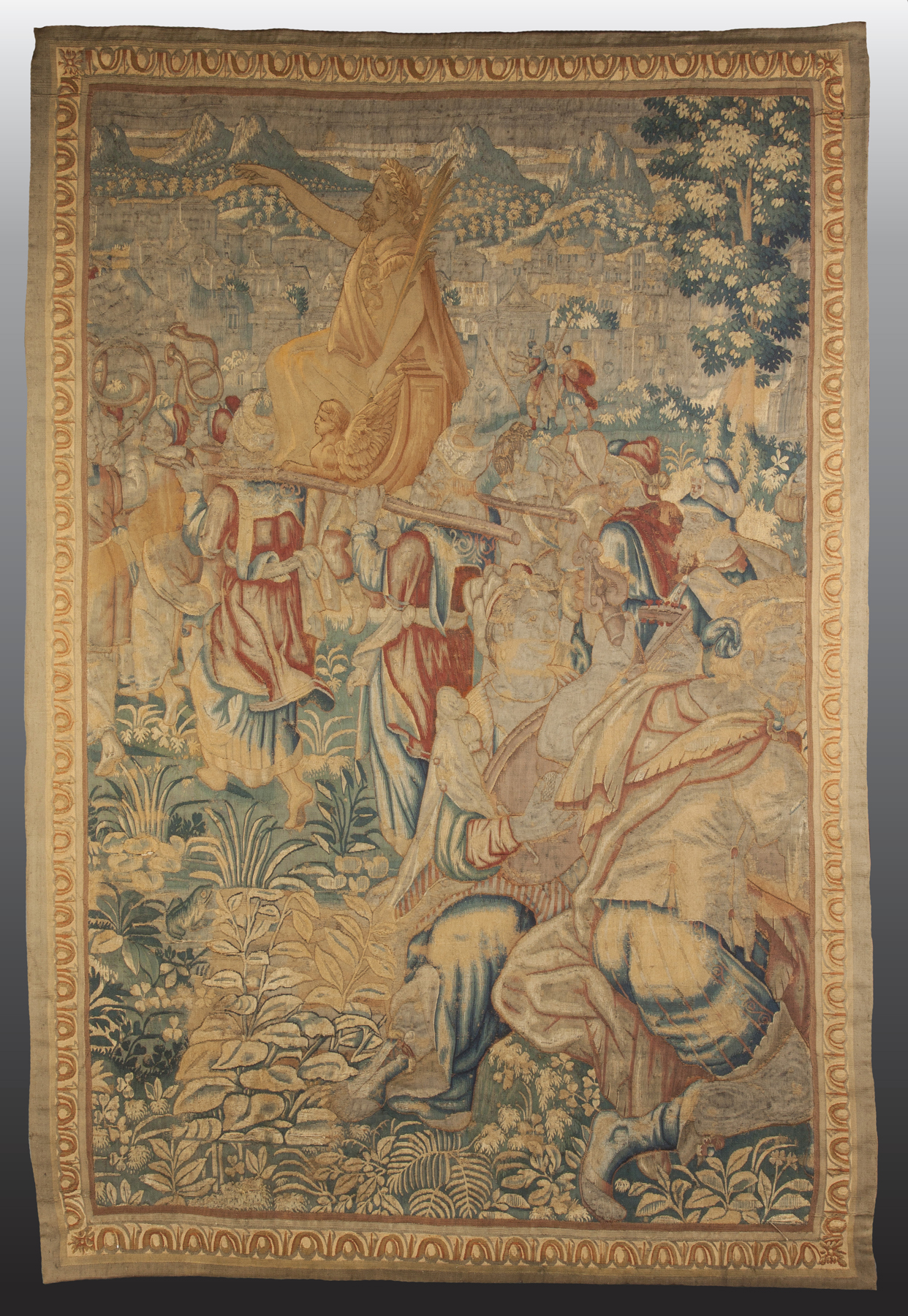 Appraisal: Early Flemish Pair of Tapestries Late th Early th cent