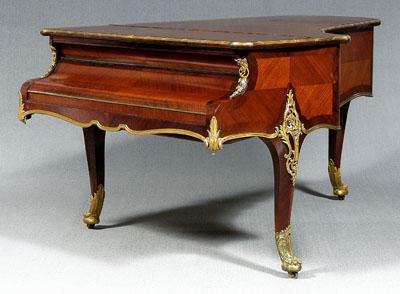 Appraisal: Louis XV style Erard grand piano mahogany veneer with ormolu