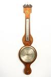 Appraisal: BAROMETER - Federal period mahogany banjo form barometer by L