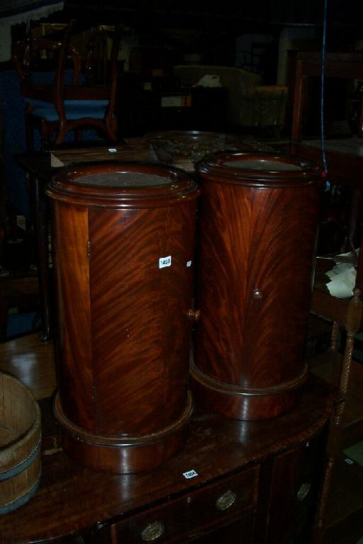 Appraisal: A pair of good quality Victorian style pot cupboards of