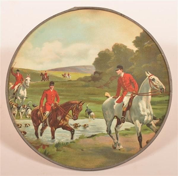 Appraisal: Fox Hunt Scene Flue Cover Fox Hunt Scene Flue Cover