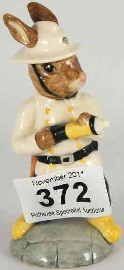 Appraisal: Royal Doulton Bunnykins Figure Fireman DB USA Edition Backstamp in