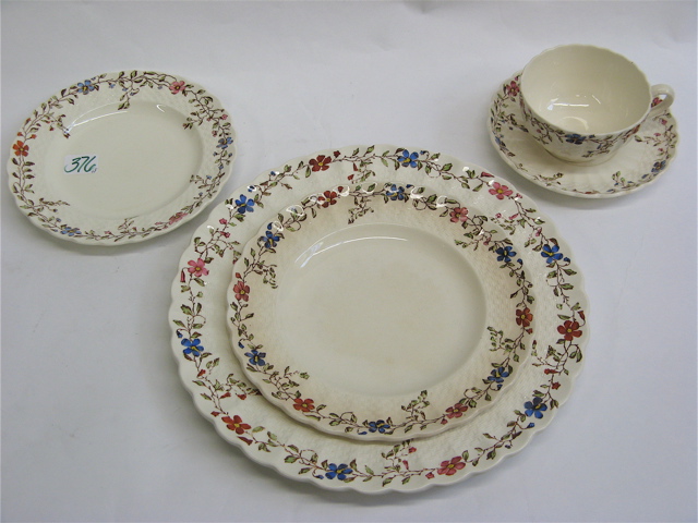 Appraisal: A COPELAND SPODE FINE CHINA SET pieces in the Wicker