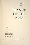 Appraisal: FIRST AMERICAN EDITION BOOK - Boulle Pierre 'Planet of the