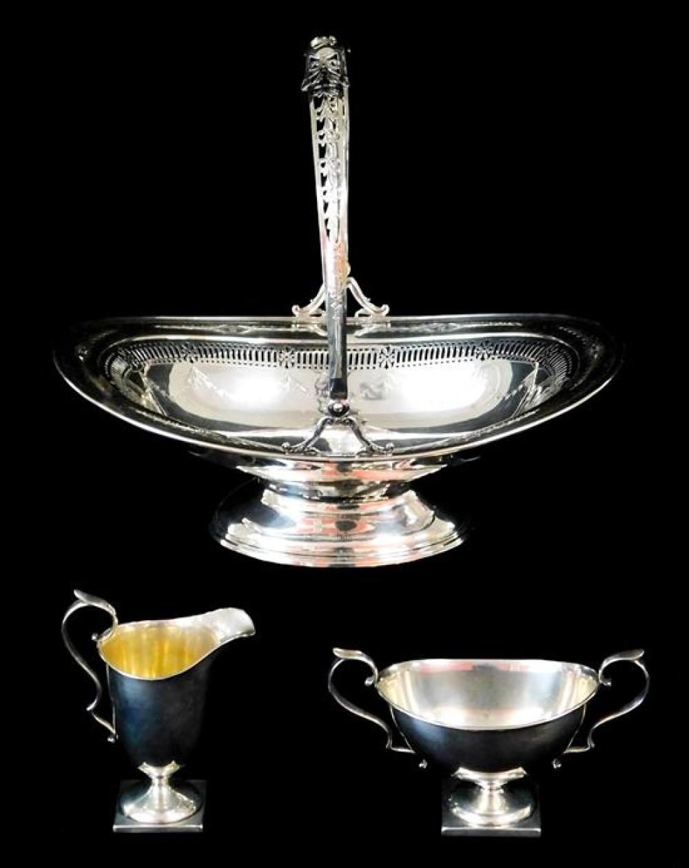 Appraisal: STERLING Serving ware by Gorham and Watson three pieces all