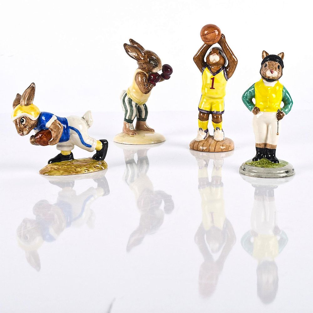 Appraisal: GROUP OF ROYAL DOULTON SPORTING BUNNYKINS Bunnykins in various athletic