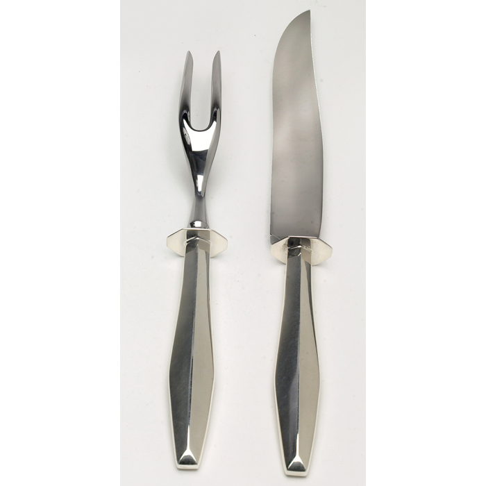 Appraisal: Gio Ponti Diamond carving set knife and fork