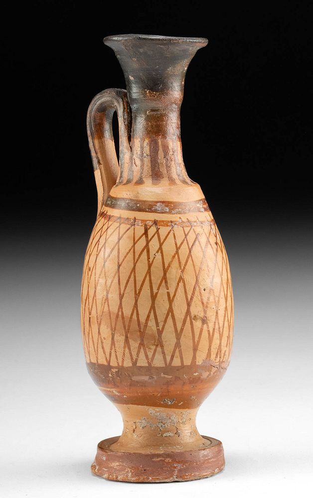 Appraisal: Greek Apulian Pottery Net Lekythos Magna Graecia South Italic Colonies