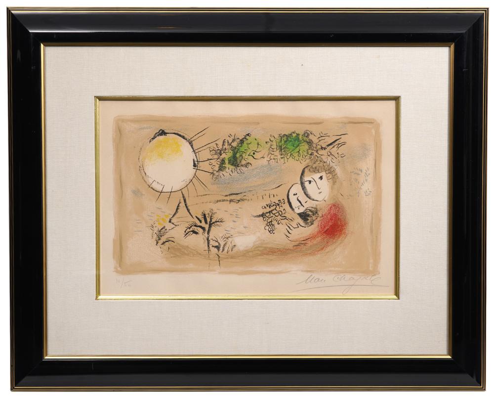 Appraisal: AFTER MARC CHAGALL 'THE REST' LITHOGRAPHMarc Chagall Belarus - Lithograph