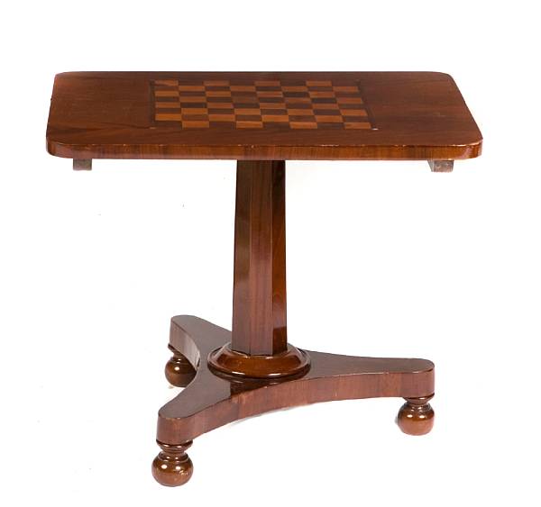 Appraisal: A Regency mahogany occasional table reduced in height height in