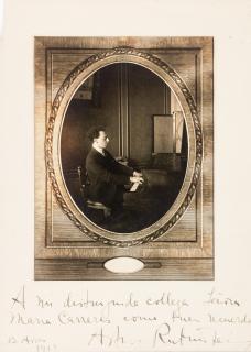 Appraisal: ARTHUR RUBINSTEIN AUTOGRAPHED PHOTO ARTHUR RUBINSTEIN AUTOGRAPHED PHOTO A SIGNED